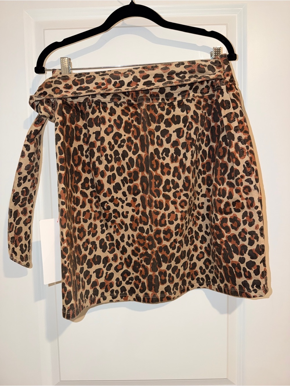 Never Fully Dressed Leopard Print Wrap Skirt - Picture 6 of 9